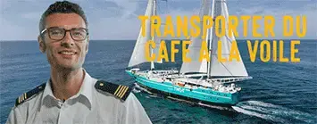 Transport à la voile du café Dagobert par Towt